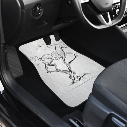 Horse Tree Design Car Floor Mats