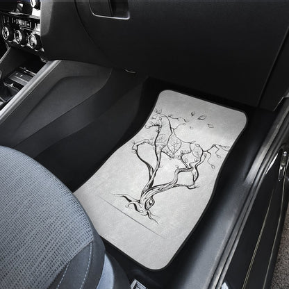 Horse Tree Design Car Floor Mats