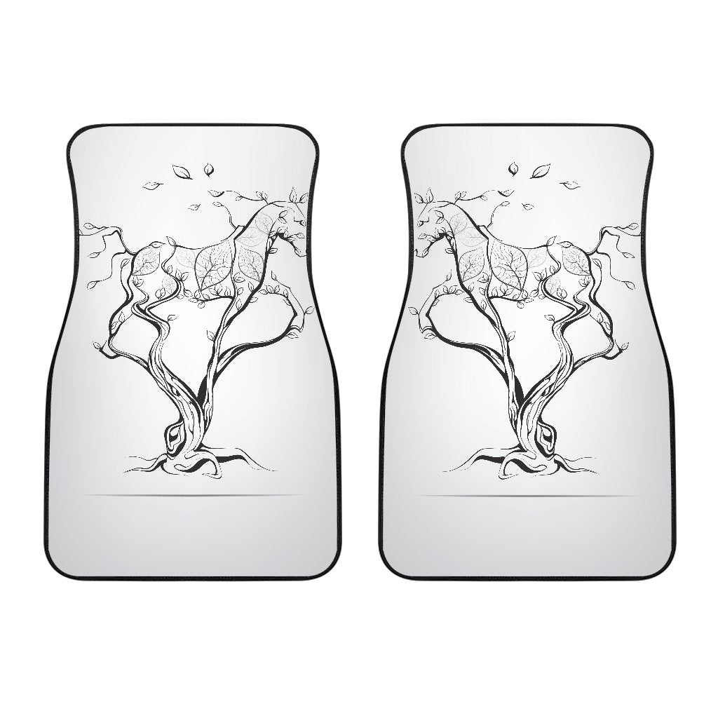 Horse Tree Design Car Floor Mats