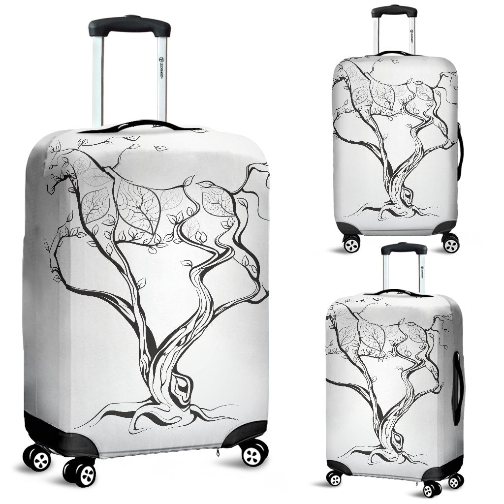 Horse Tree Design Luggage Cover Protector