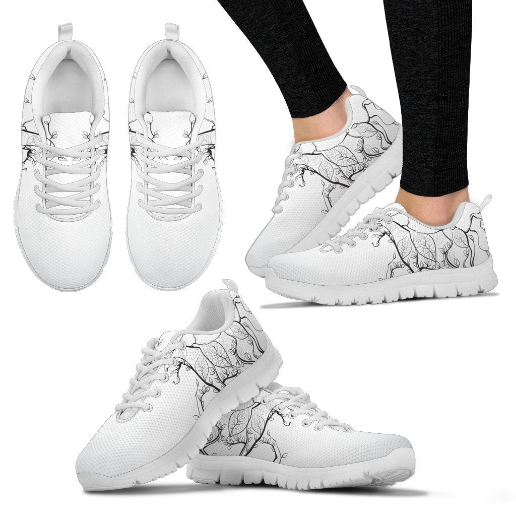 Horse Tree Design Women Sneakers