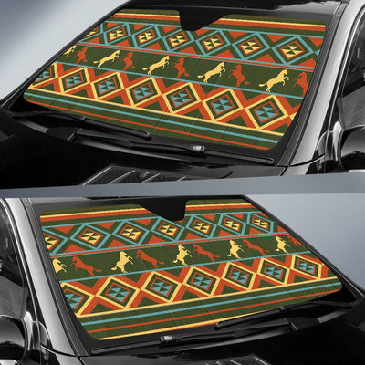 Horse Western Pattern Car Sun Shade-JorJune