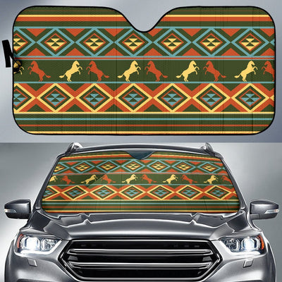 Horse Western Pattern Car Sun Shade-JorJune