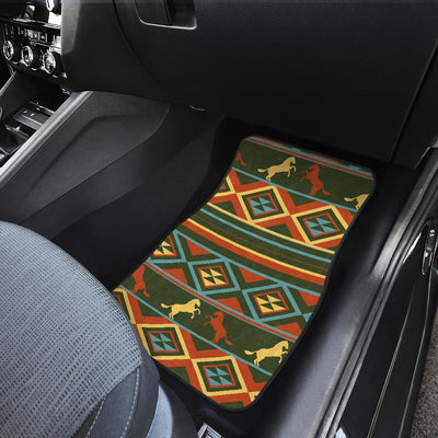 Horse Western Pattern Front and Back Car Floor Mats