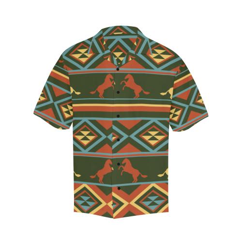 Horse Western Pattern Men Hawaiian Shirt