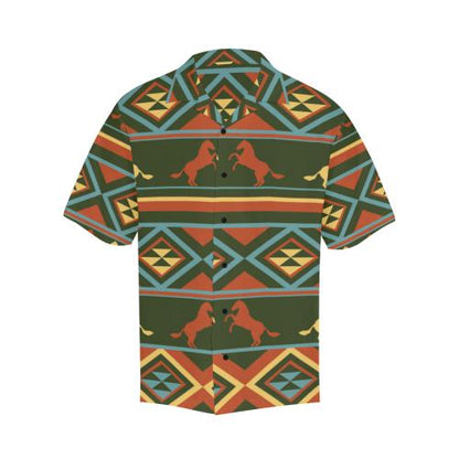Horse Western Pattern Men Hawaiian Shirt