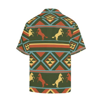 Horse Western Pattern Men Hawaiian Shirt
