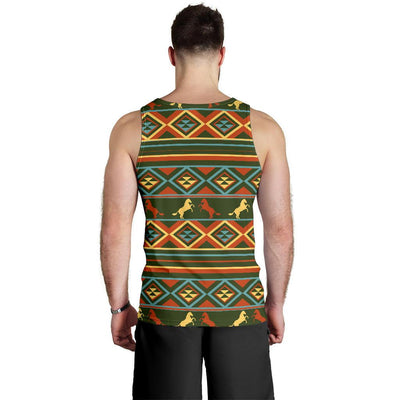 Horse Western Pattern Men Tank Top