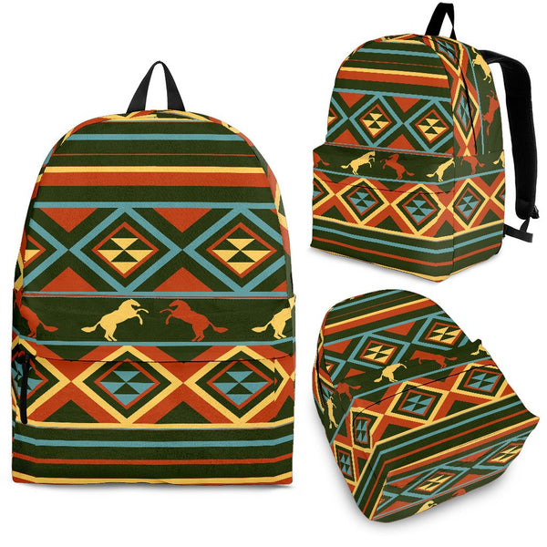 Horse Western Pattern Premium Backpack - JorJune