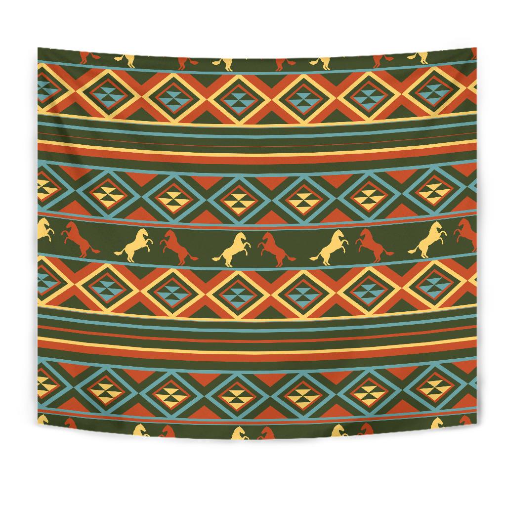 Horse Western Pattern Tapestry