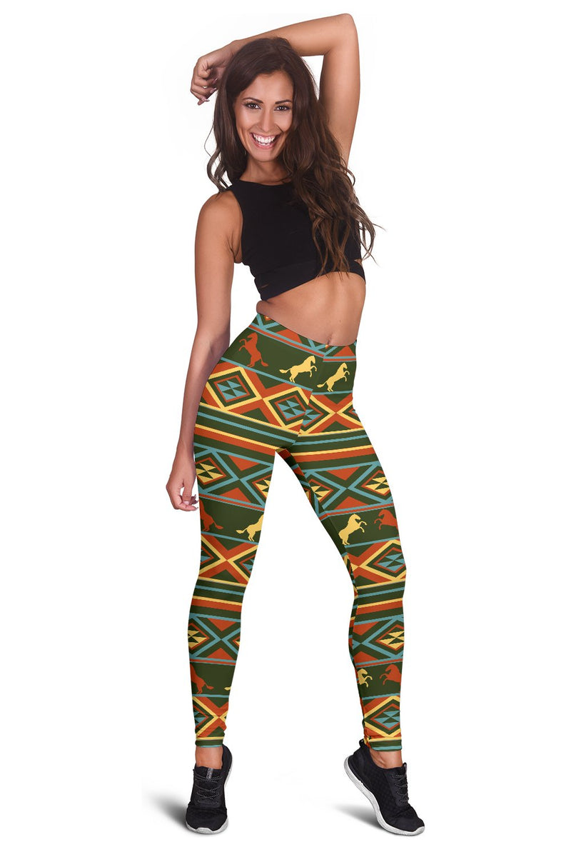 Horse Western Pattern Women Leggings