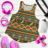 Horse Western Pattern Women Racerback Tank Top