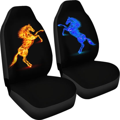 Horses fire water Universal Fit Car Seat Covers