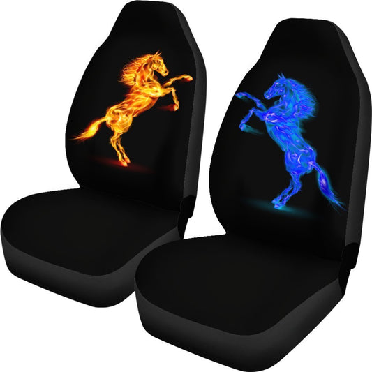 Horses fire water Universal Fit Car Seat Covers