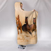 Horses Hooded Blanket