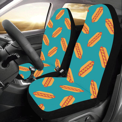 Hot Dog Pattern Print Design 03 Car Seat Covers (Set of 2)-JORJUNE.COM