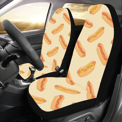 Hot Dog Pattern Print Design 05 Car Seat Covers (Set of 2)-JORJUNE.COM