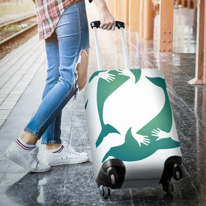 Hug Dolphin Luggage Cover Protector