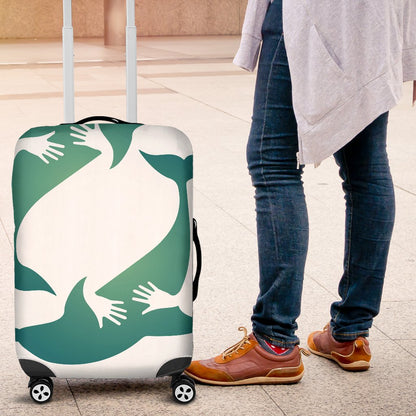 Hug Dolphin Luggage Cover Protector
