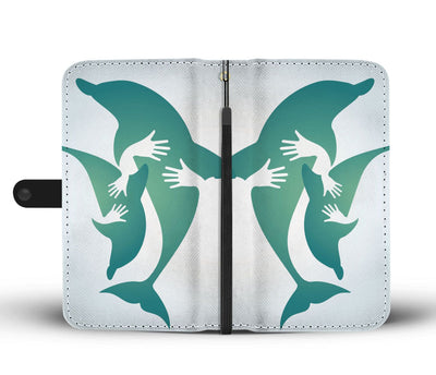 Hug Dolphin Wallet Phone Case