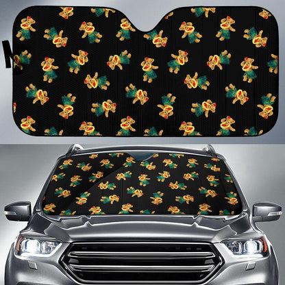 Hula Bear Pattern Print Design 06 Car Sun Shades-JORJUNE.COM