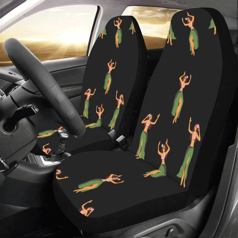 Hula Dancers Girl Pattern Print Design 01 Car Seat Covers (Set of 2)-JORJUNE.COM