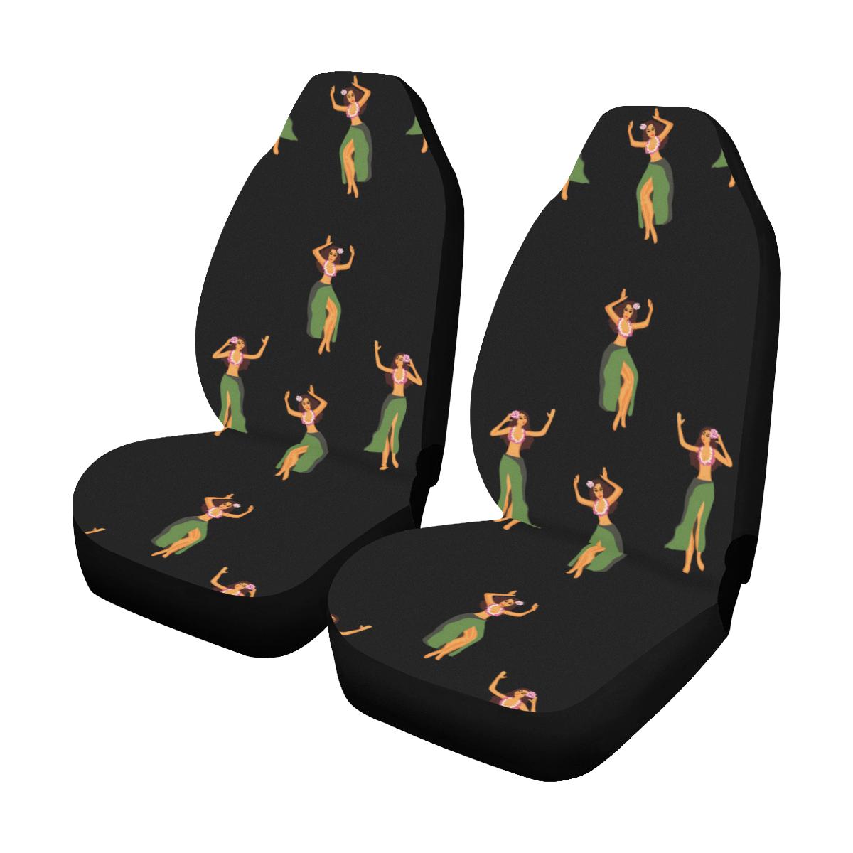 Hula Dancers Girl Pattern Print Design 01 Car Seat Covers (Set of 2)-JORJUNE.COM