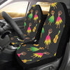 Hula Dancers Hawaiian Girl Pattern Print Design 03 Car Seat Covers (Set of 2)-JORJUNE.COM