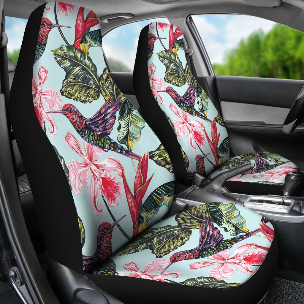 Hummingbird Cute Themed Print Universal Fit Car Seat Covers