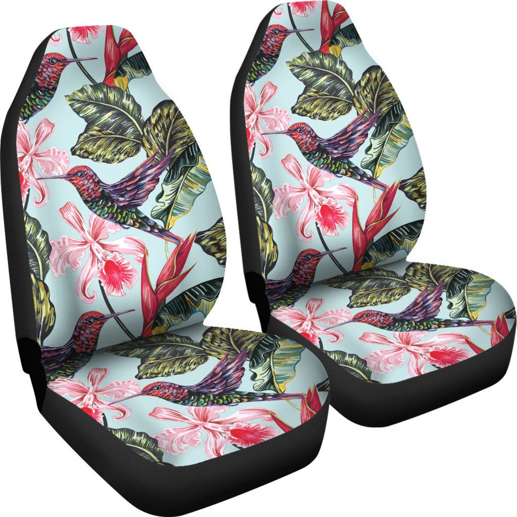 Hummingbird Cute Themed Print Universal Fit Car Seat Covers