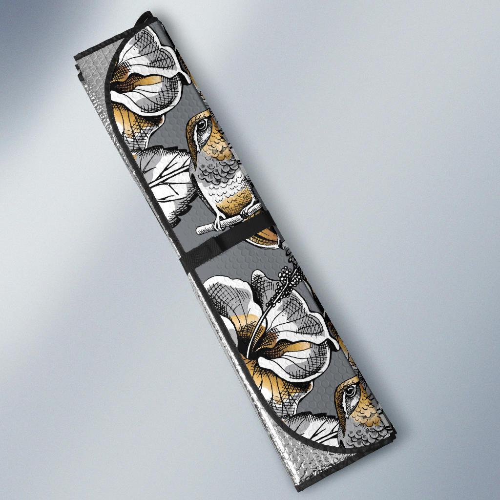 Hummingbird Pattern Print Design 02 Car Sun Shades-JORJUNE.COM