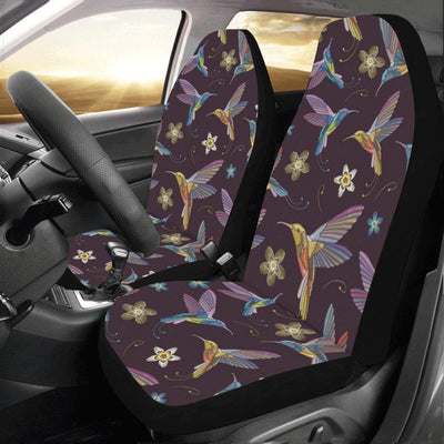 Hummingbird Pattern Print Design 04 Car Seat Covers (Set of 2)-JORJUNE.COM