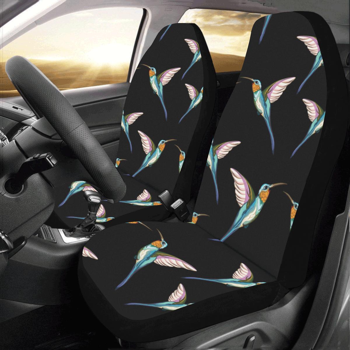 Hummingbird Pattern Print Design 06 Car Seat Covers (Set of 2)-JORJUNE.COM