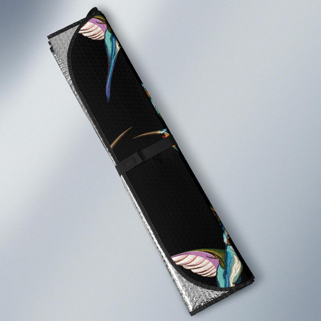 Hummingbird Pattern Print Design 06 Car Sun Shades-JORJUNE.COM