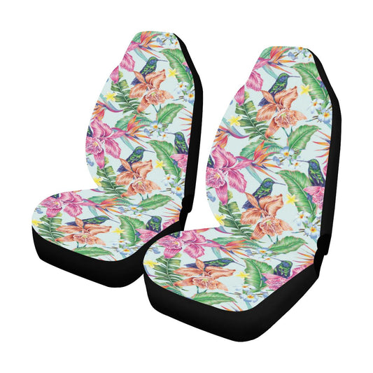Hummingbird Tropical Pattern Print Design 05 Car Seat Covers (Set of 2)-JORJUNE.COM