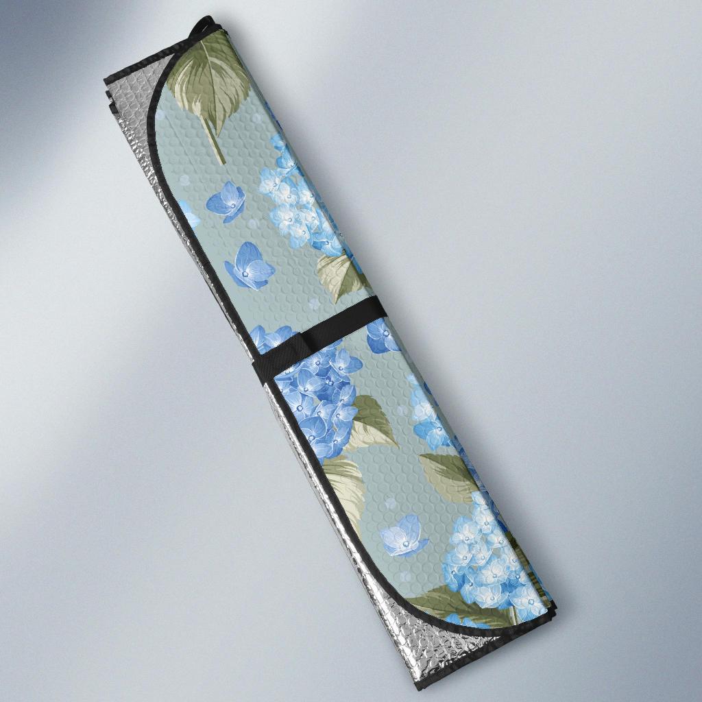 Hydrangea Pattern Print Design 01 Car Sun Shades-JORJUNE.COM