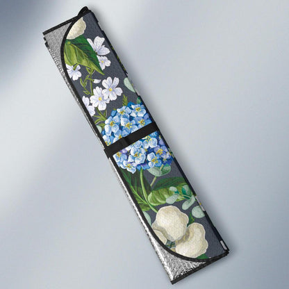 Hydrangea Pattern Print Design 02 Car Sun Shades-JORJUNE.COM