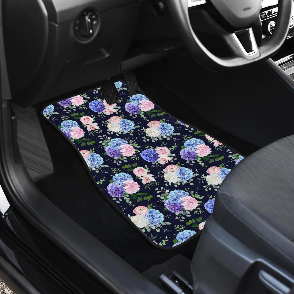 Hydrangea Pattern Print Design HD01 Car Floor Mats-JorJune