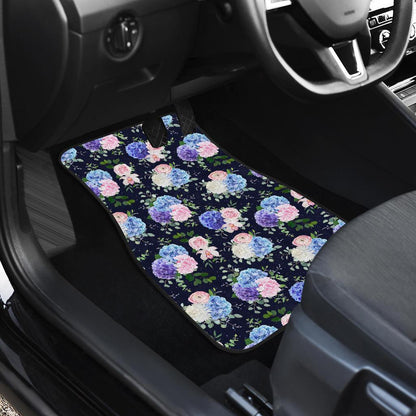 Hydrangea Pattern Print Design HD01 Car Floor Mats-JorJune