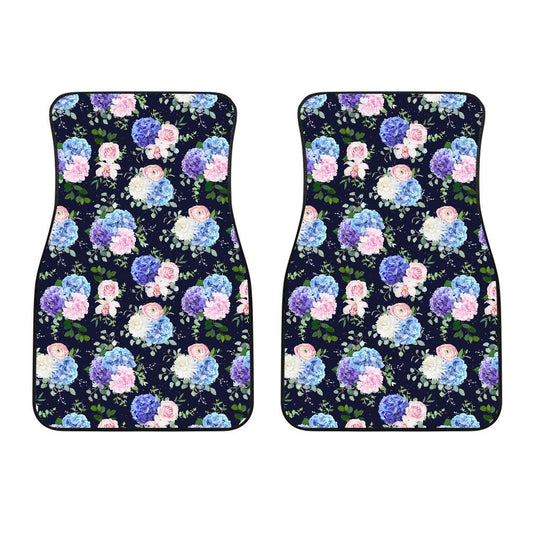 Hydrangea Pattern Print Design HD01 Car Floor Mats-JorJune