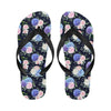 Hydrangea Pattern Print Design HD01 Flip Flops-JorJune