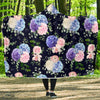 Hydrangea Pattern Print Design HD01 Hooded Blanket-JORJUNE.COM