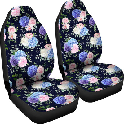 Hydrangea Pattern Print Design HD01 Universal Fit Car Seat Covers-JorJune