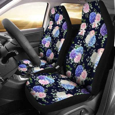 Hydrangea Pattern Print Design HD01 Universal Fit Car Seat Covers-JorJune