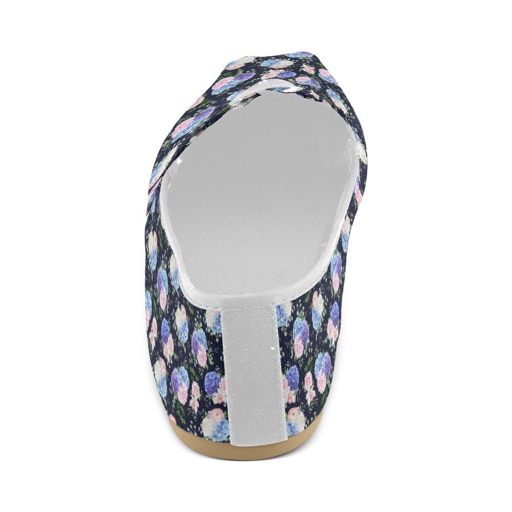 Hydrangea Pattern Print Design HD01 Women Casual Shoes-JorJune.com