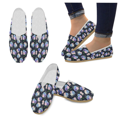 Hydrangea Pattern Print Design HD01 Women Casual Shoes-JorJune.com