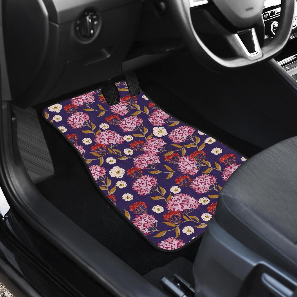 Hydrangea Pattern Print Design HD010 Car Floor Mats-JorJune