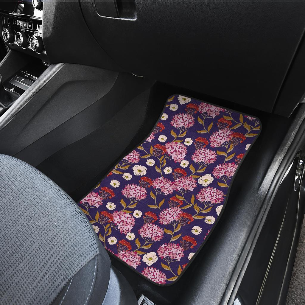 Hydrangea Pattern Print Design HD010 Car Floor Mats-JorJune
