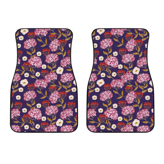 Hydrangea Pattern Print Design HD010 Car Floor Mats-JorJune
