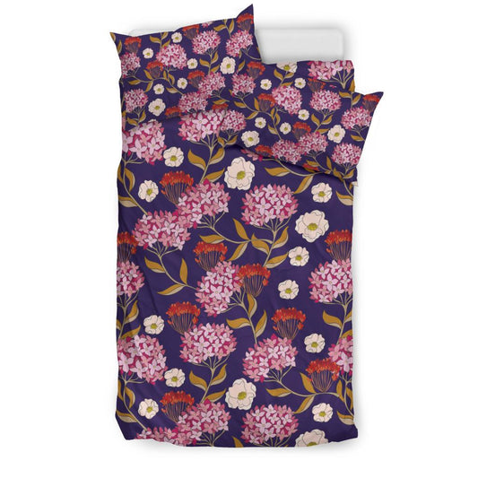 Hydrangea Pattern Print Design HD010 Duvet Cover Bedding Set-JORJUNE.COM